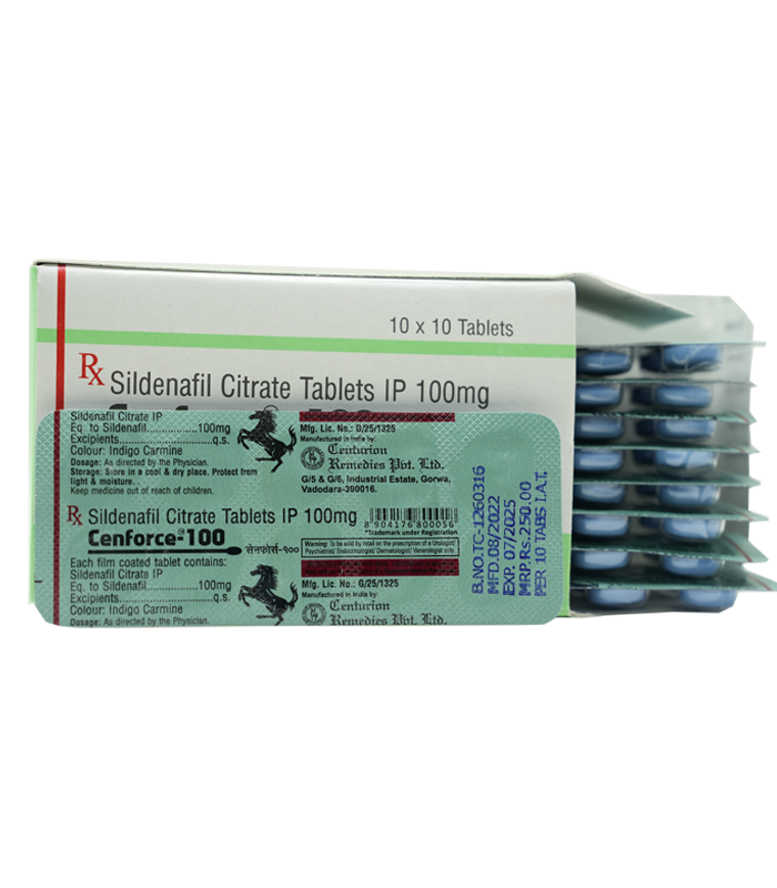 印度百夫長 Cenforce 100mg|威而鋼學名藥・西地那非膜衣錠:圖片 5
