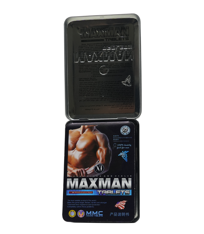 香港宏威 MAXMAN 3800mg膜衣錠|黑曜能量・草本活力典藏版