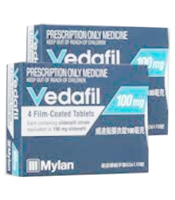 臺灣邁蘭 Vedafil威達挺膜衣錠100mg|藍圓4錠・進口西地那非處方版:圖片 3
