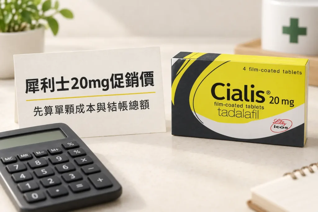 犀利士20mg促銷價格怎麼看？比較效期、數量與退換貨條件