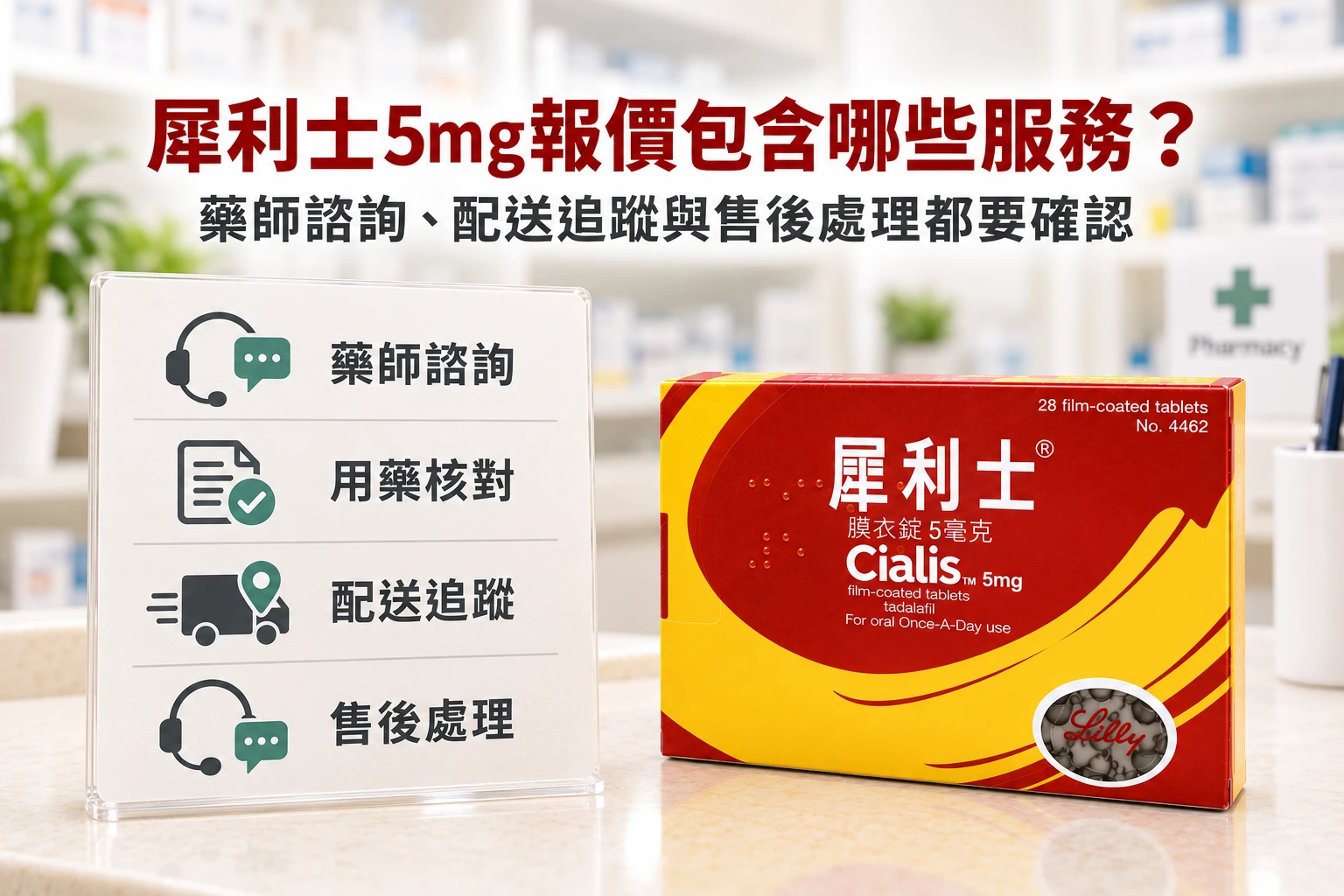 犀利士5mg價格包含藥師諮詢嗎？比較售前評估與售後服務成本