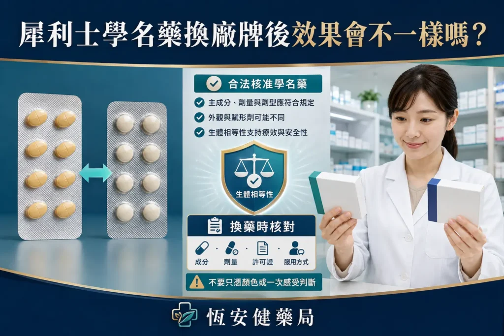 犀利士學名藥換廠牌後效果會不一樣嗎?外觀與賦形劑解析