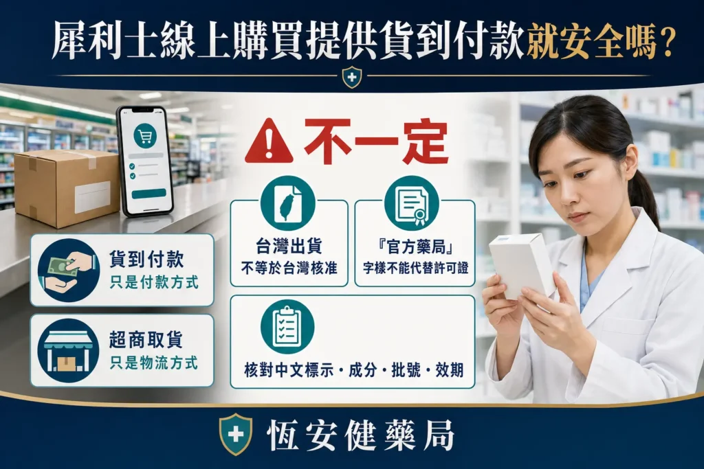 犀利士線上購買提供貨到付款就安全嗎?網站話術辨識指南