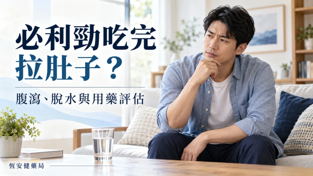 必利勁吃完拉肚子怎麼辦？腹瀉、脫水與用藥評估